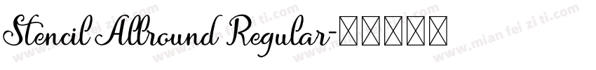 Stencil Allround Regular字体转换